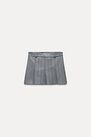 PINSTRIPE MINI SKIRT