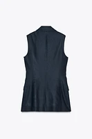 LINEN LONG VEST