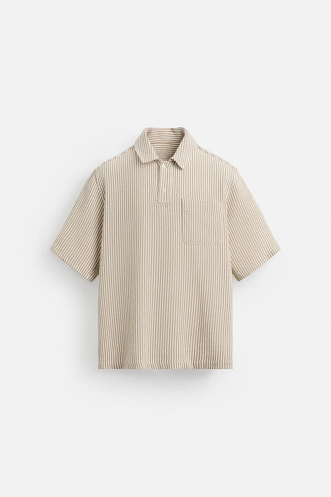 TEXTURED POLO SHIRT