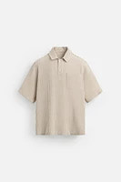 TEXTURED POLO SHIRT