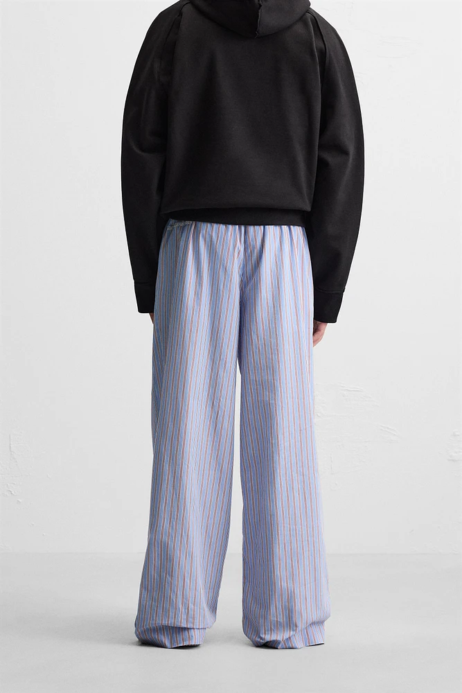 LIMITED EDITION STRIPED POPLIN PANTS