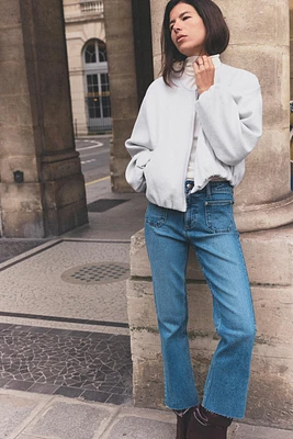 HIGH-WAISTED MINI FLARE JEANS Z1975