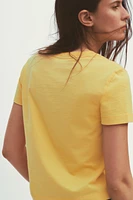 T-SHIRT DÉLAVÉ AVEC INSCRIPTION