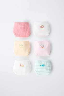 AGES 6-14/ SIX-PACK OF PRINTED UNDERWEAR