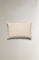 TEXTURED COTTON THROW PILLOW COVER