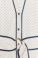 ROBE MIDI CHEMISE À POIS