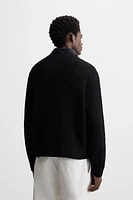STRUCTURED OPENWORK SWEATER