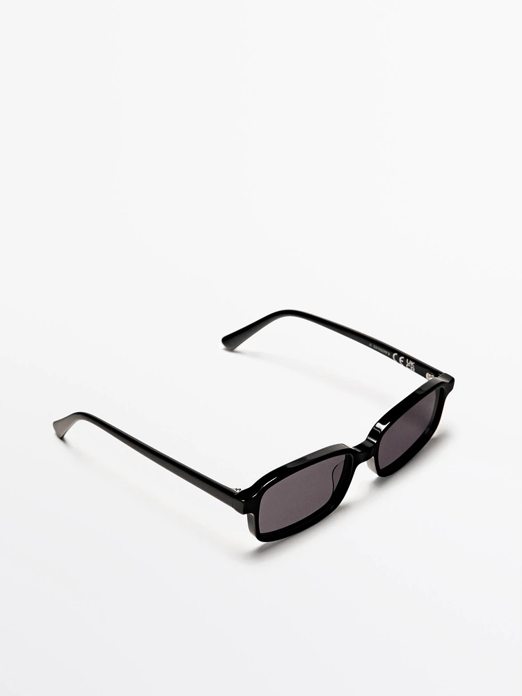 Small rectangular sunglasses