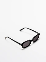 Small rectangular sunglasses