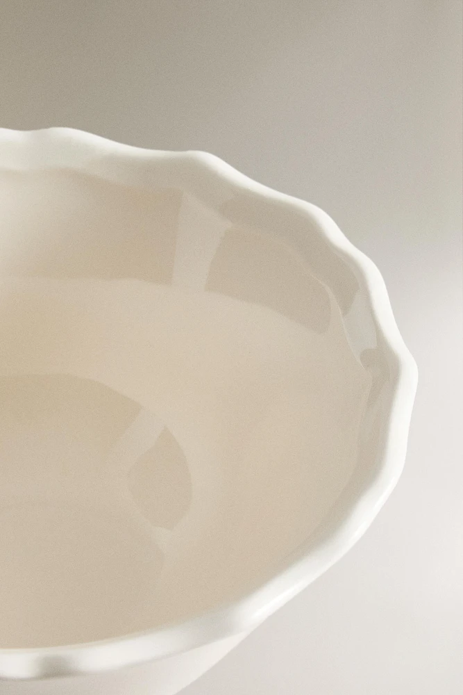 EARTHENWARE SNACK BOWL