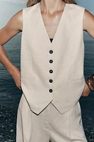 GILET DE TAILLEUR EN LIN