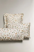 TAIE D’OREILLER SATIN IMPRIMÉ FLEUR