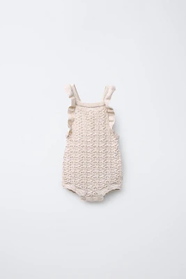 ROMANTIC KNIT ROMPER