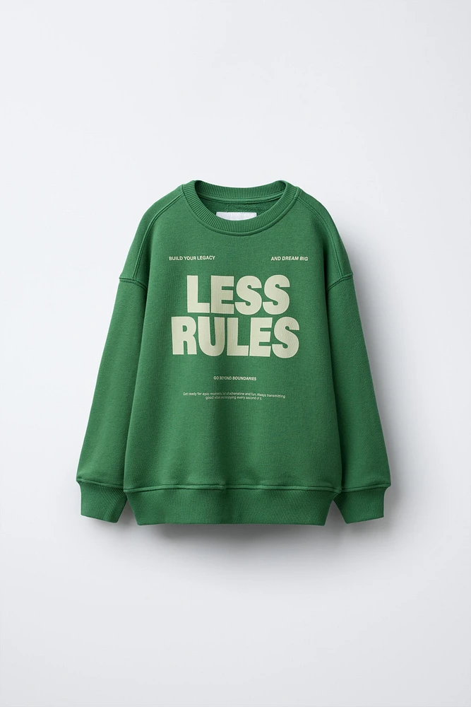 TEXT JOGGER SWEATSHIRT