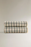 PLAID WAFFLE CARREAUX