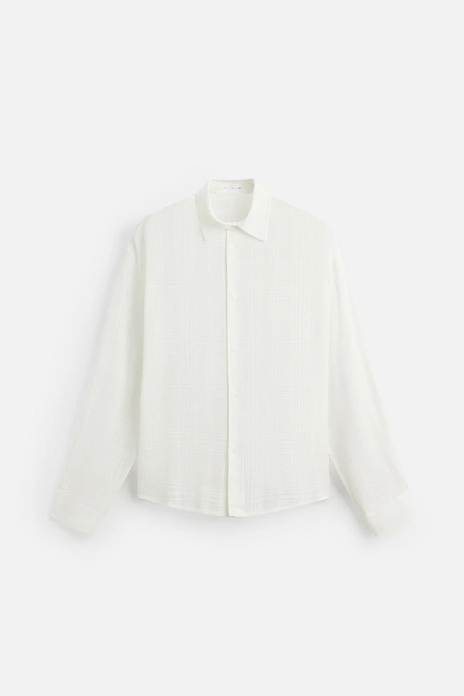 CHEMISE JACQUARD À CARREAUX