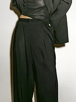 Pantalon de costume à pince en lin - Limited Edition