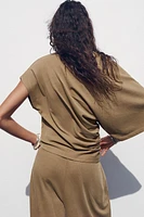 T-SHIRT ASYMÉTRIQUE DÉLAVÉ