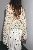 ZW COLLECTION POLKA DOT SHIRT
