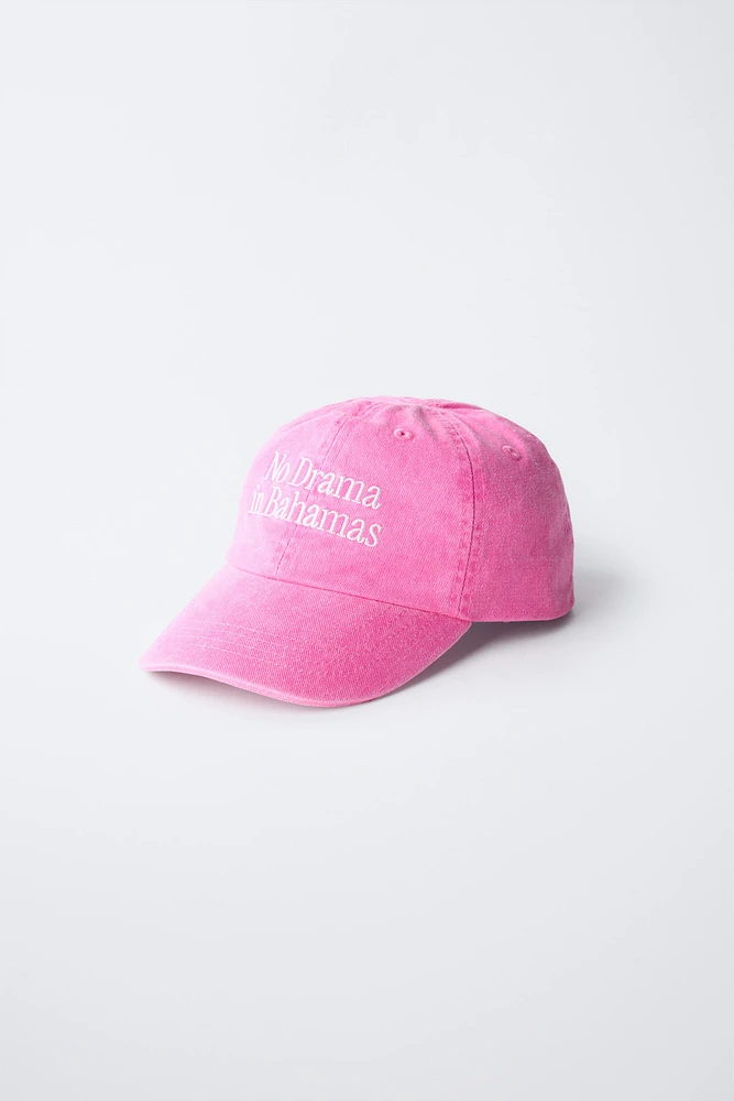 CASQUETTE INSCRIPTION BRODÉE