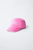 CASQUETTE INSCRIPTION BRODÉE