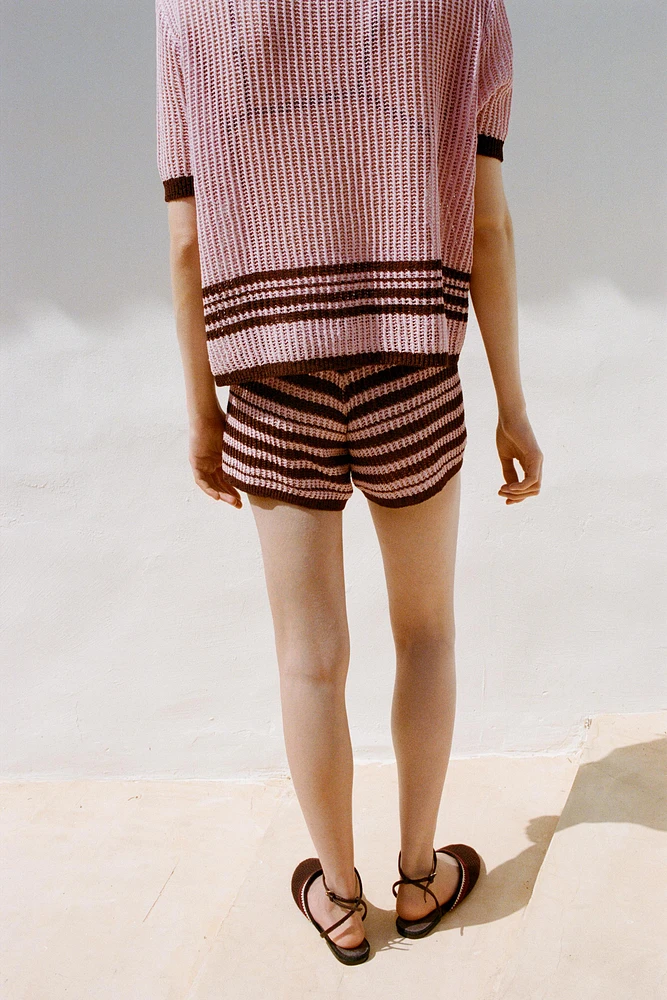 SHORT EN MAILLE