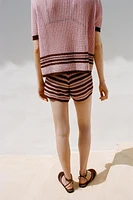 SHORT EN MAILLE