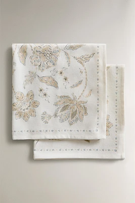 FLORAL PRINT NAPKIN (PACK OF 2