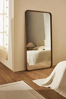 LARGE HANGING FULL-LENGTH MIRROR WITH ROUNDED FRAME