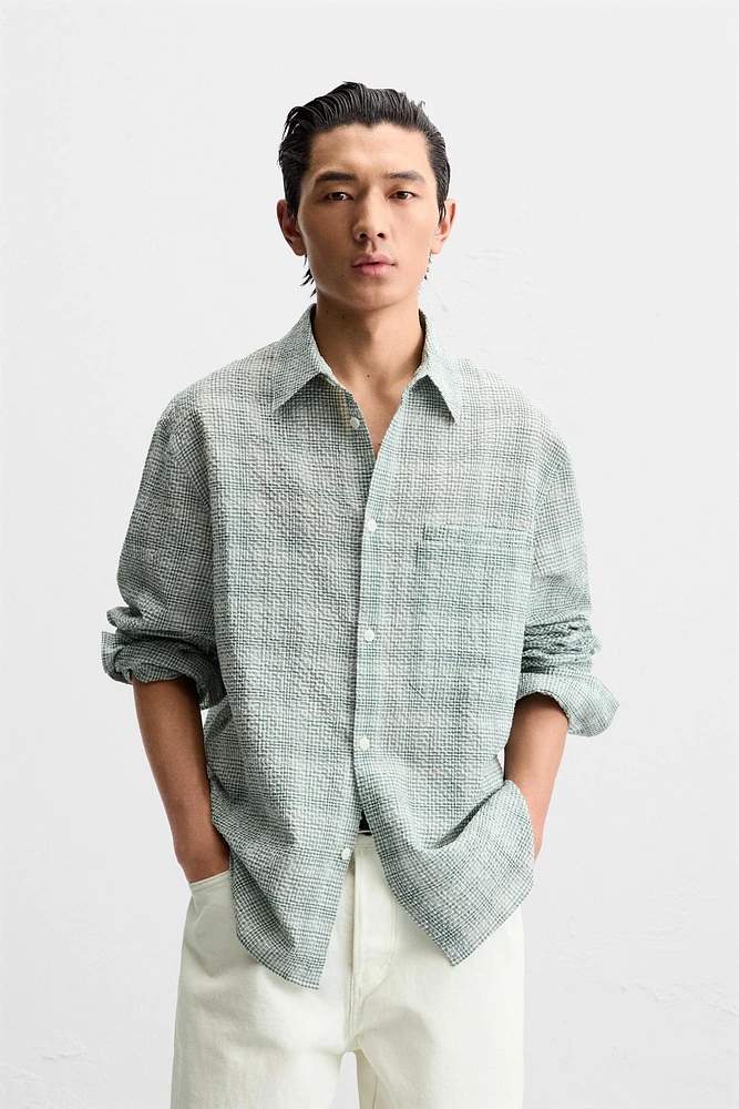 TEXTURED JACQUARD SHIRT