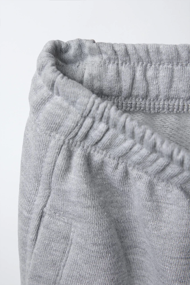 EMBROIDERED TEXT JOGGER PANTS