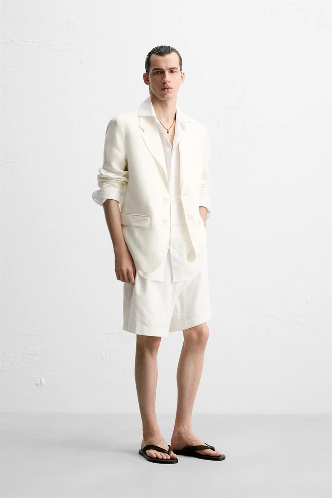 BOUCLÉ TEXTURED SHORTS
