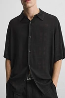 CHECKERED JACQUARD SHIRT