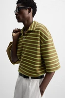 STRIPED RELAXED FIT POLO SHIRT