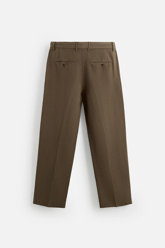 WASHED SUIT PANTS
