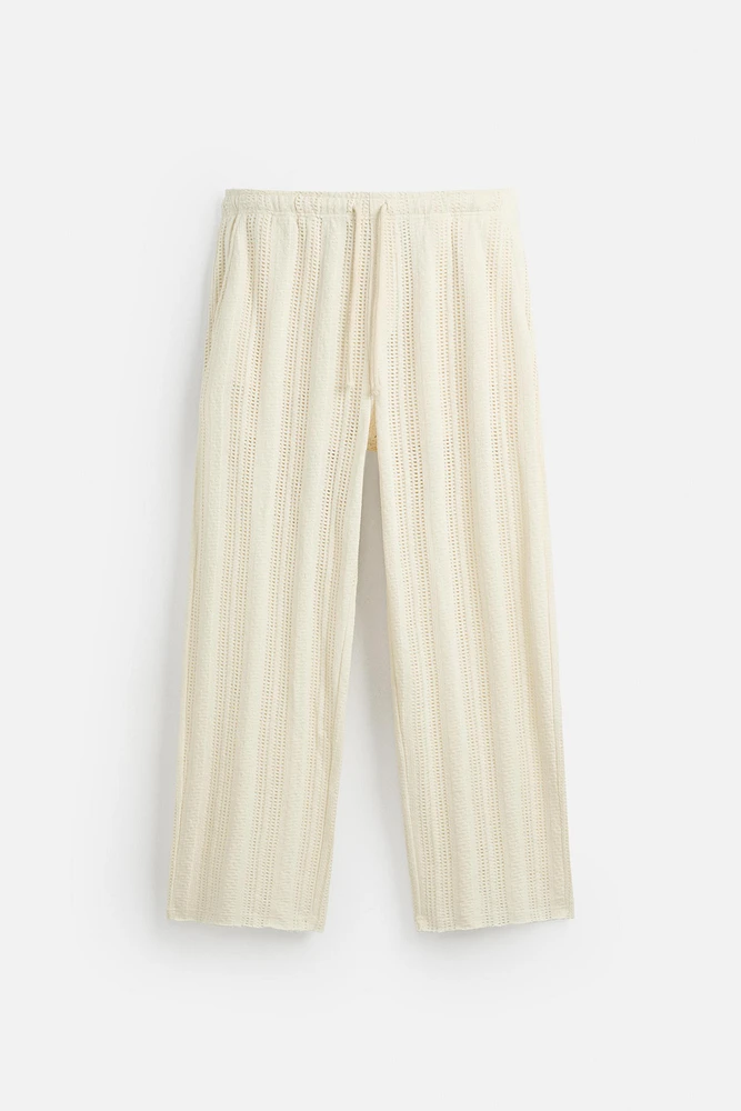 OPEN WEAVE PANTS