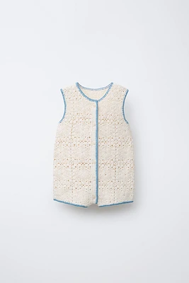 CROCHET KNIT ROMPER