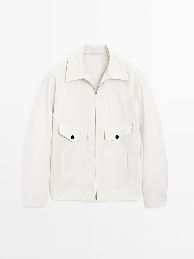 Blouson en crêpe de coton mélangé - Limited Edition