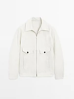 Cotton blend crepe jacket - Limited Edition