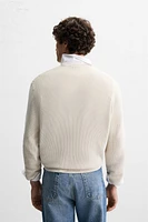 BASIC TEXTURED KNIT SWEATER