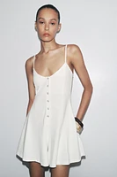 COTTON STRAPPY JUMPSUIT