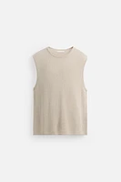 LINEN KNIT T-SHIRT