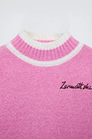 EMBROIDERED KNIT SWEATER SKI COLLECTION