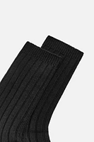 2-PACK OF RIBBED SOCKS