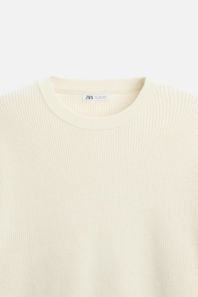 BASIC PURL KNIT SWEATER