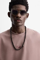 T-SHIRT BRODERIE EN MATIÈRES VARIÉES