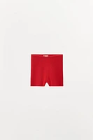 SHORT EN MAILLE CÔTELÉE
