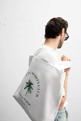 WOVEN SHOPPER BAG
