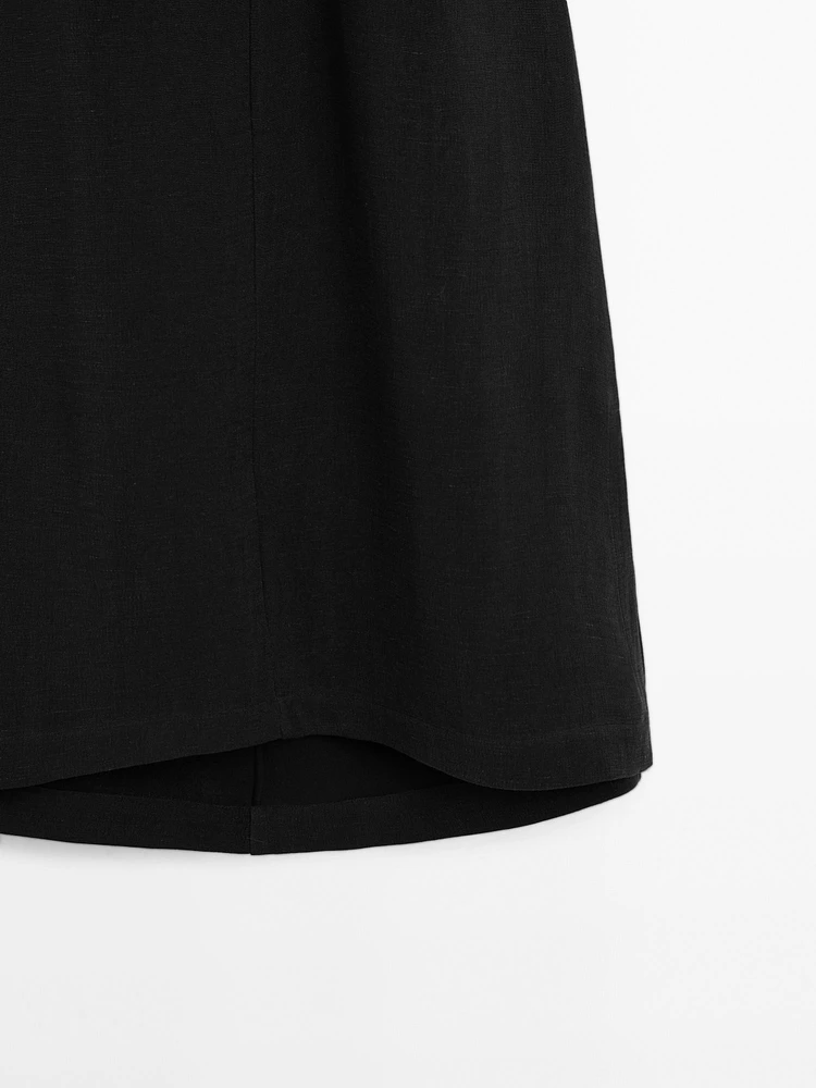 Open back halter top