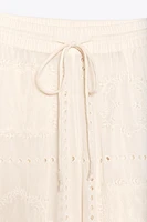 EMBROIDERED PAJAMA PANTS ZW COLLECTION